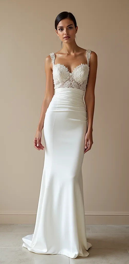 Mermaid Fit-and-Flare Wedding Dress with a Dramatic Silhouette - Image 2