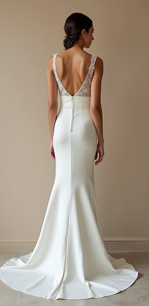 Mermaid Fit-and-Flare Wedding Dress with a Dramatic Silhouette - Image 3