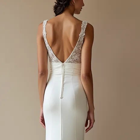 Mermaid Fit-and-Flare Wedding Dress with a Dramatic Silhouette - Image 5