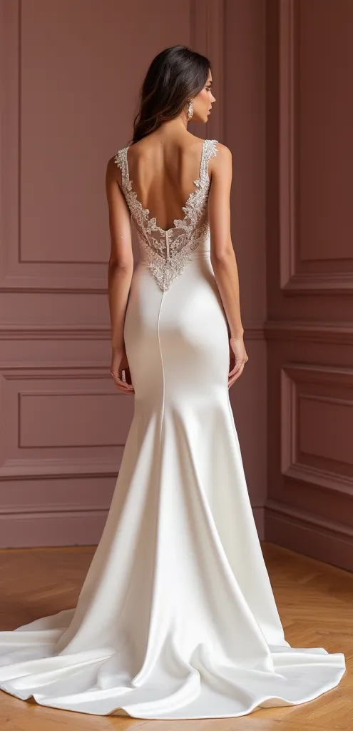 Mermaid Fit-and-Flare Wedding Dress with a Sleek and Chic Fit - Image 3