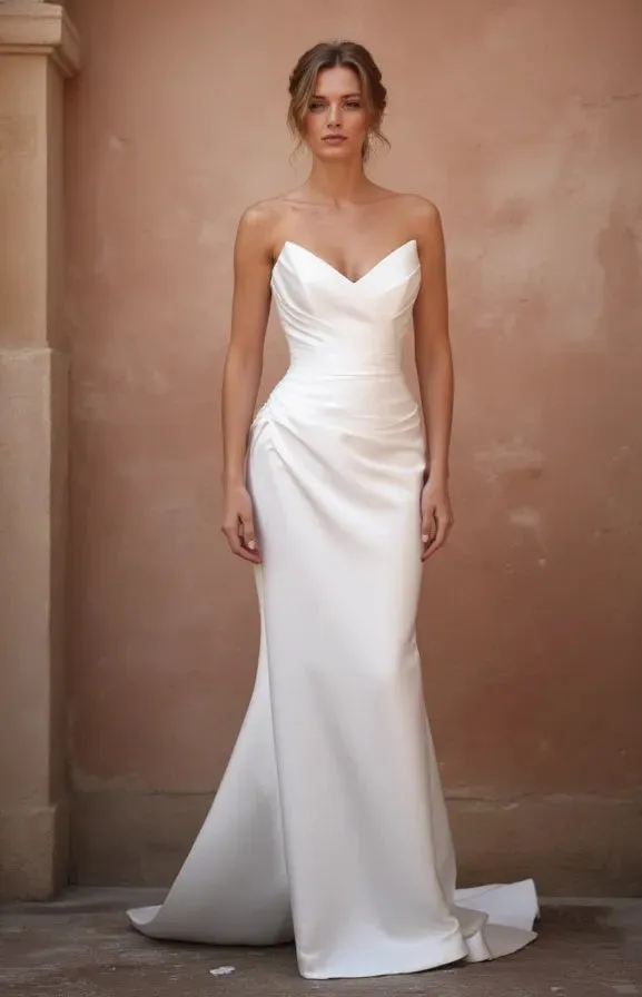 Mermaid Trumpet Wedding Dress with a Dramatic Flair for Brides - Image 2