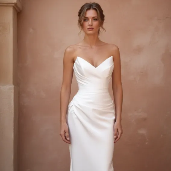 Mermaid Trumpet Wedding Dress with a Dramatic Flair for Brides - Image 4