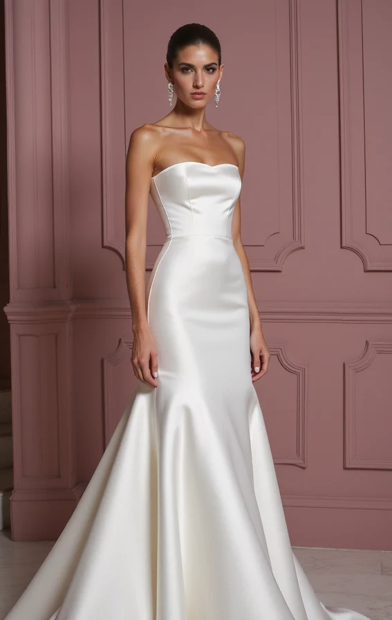 Mermaid Trumpet Wedding Dress with a Show-Stopping Train - Image 2