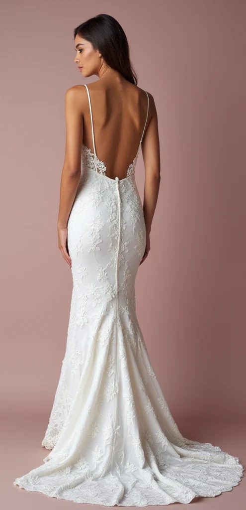 Mermaid Wedding Dress for Brides Who Love a Minimalist and Sleek Design - Image 3