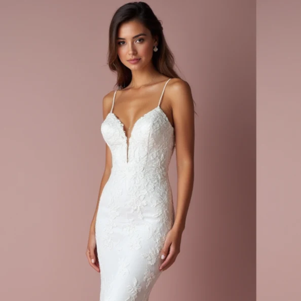 Mermaid Wedding Dress for Brides Who Love a Minimalist and Sleek Design - Image 4