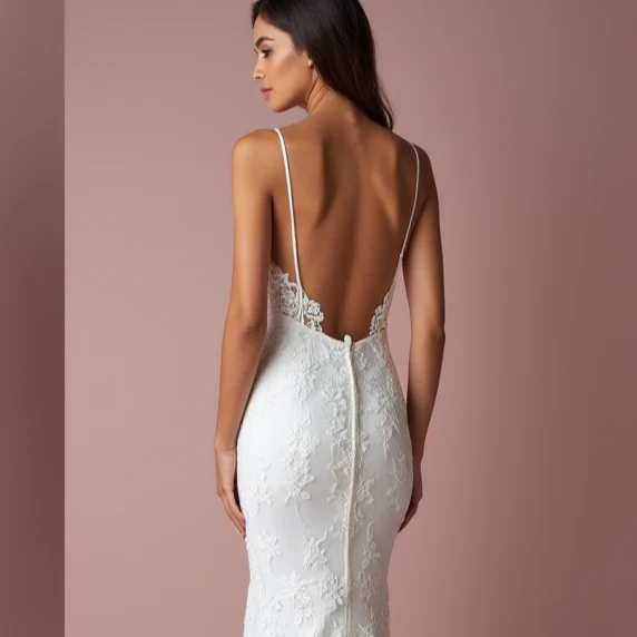Mermaid Wedding Dress for Brides Who Love a Minimalist and Sleek Design - Image 5