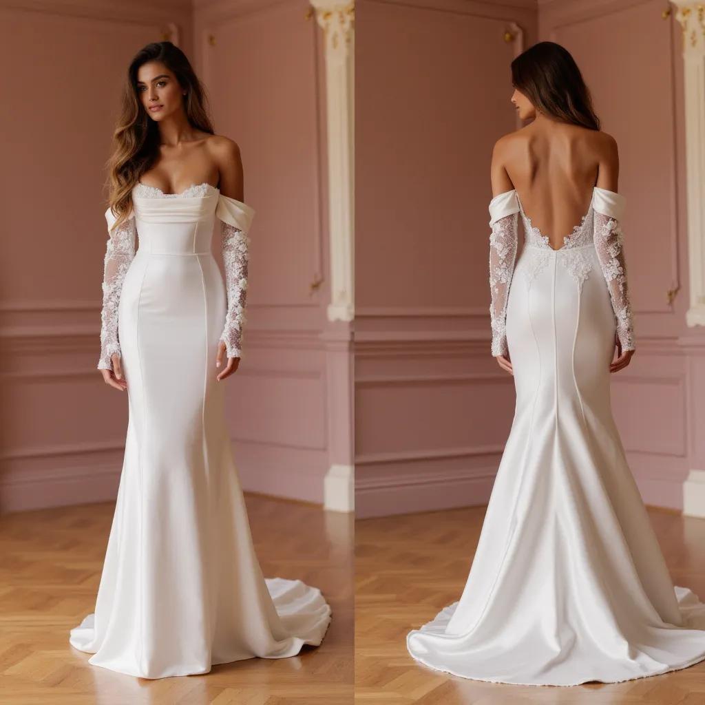 Mermaid Wedding Dress for Contemporary Brides Wanting a Sleek Style
