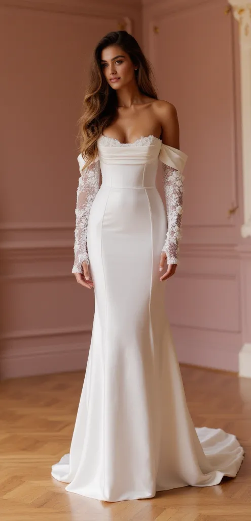 Mermaid Wedding Dress for Contemporary Brides Wanting a Sleek Style - Image 2