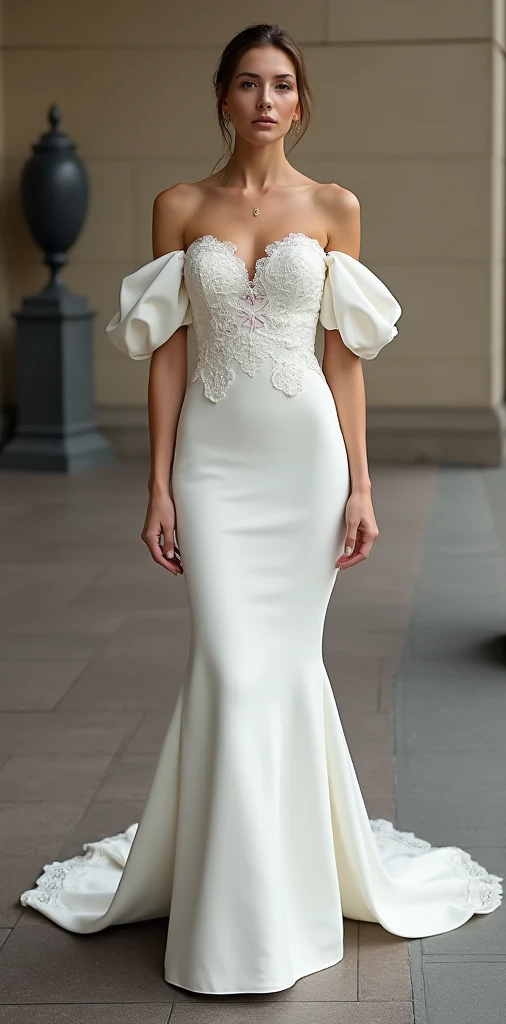 Mermaid Wedding Dress for Outdoor Weddings, Chic and Sophisticated - Image 2