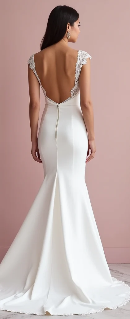 Mermaid Wedding Dress for Petite Brides Wanting a Long and Sleek Style - Image 3