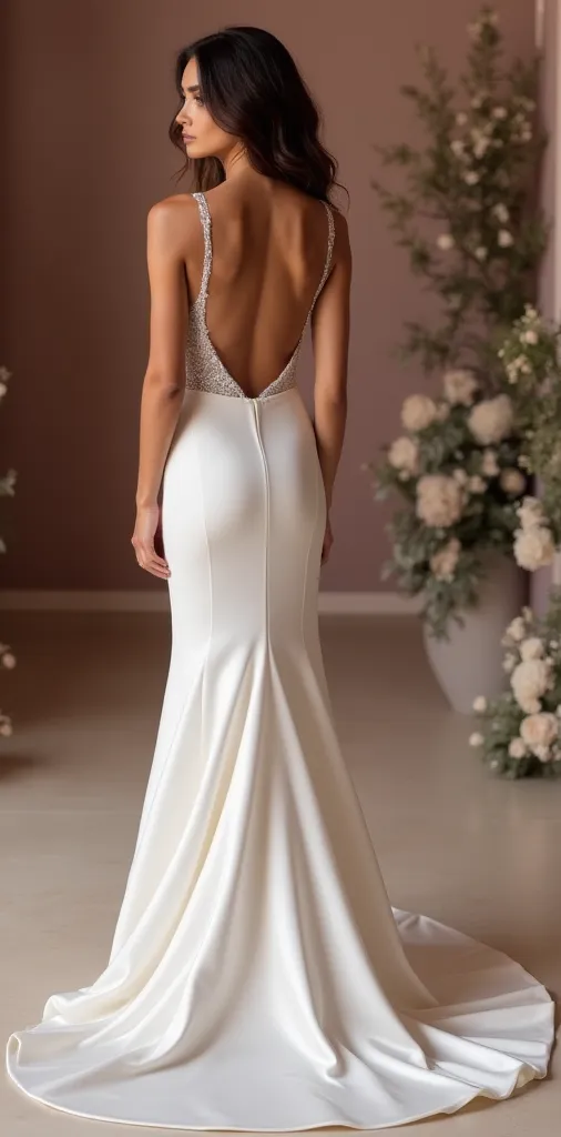 Mermaid Wedding Dress for Second Weddings, Reception, or Vow Renewal - Image 3