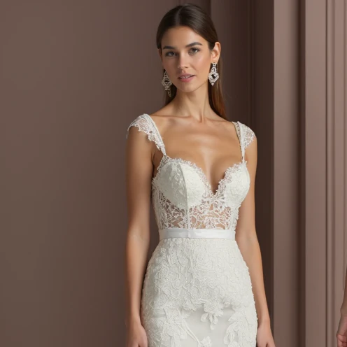 Mermaid Wedding Dress for Winter Weddings with a Dramatic Touch - Image 4