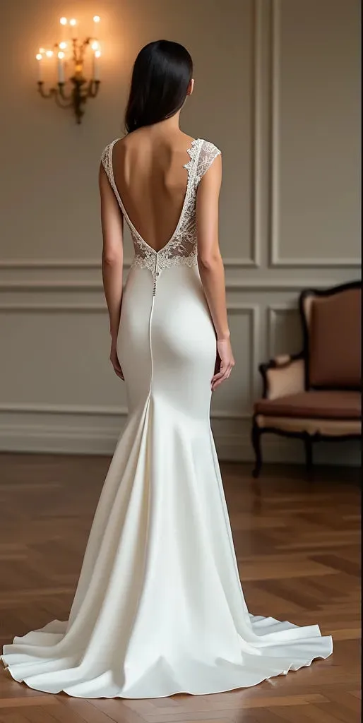 Mermaid Wedding Dress with a Bustier Top for a Stunning Bridal Fit - Image 3