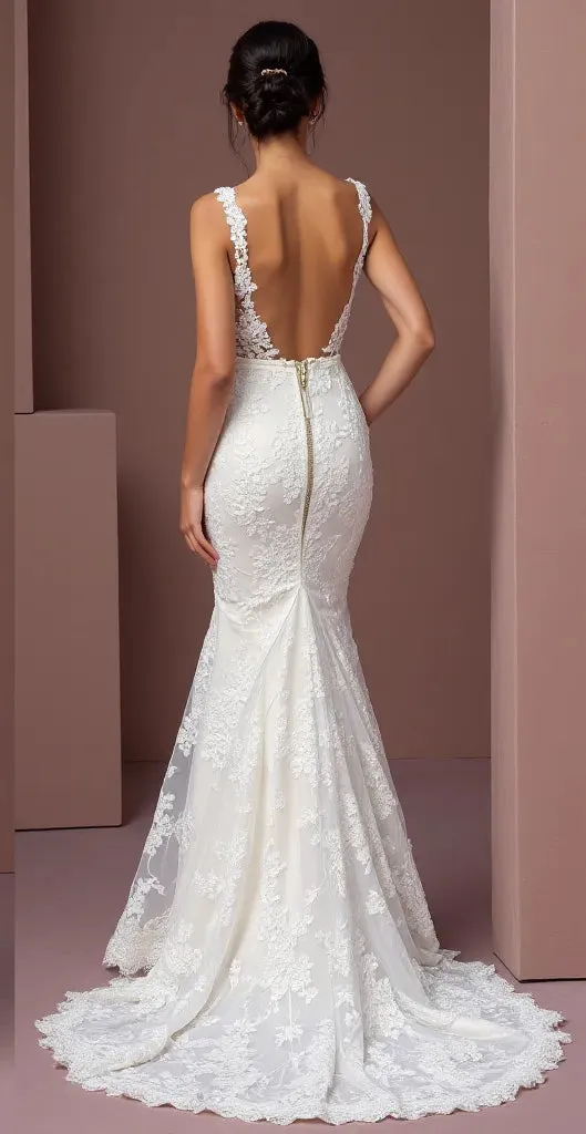 Mermaid Wedding Dress with a Draped Bodice for a Flattering Shape - Image 3
