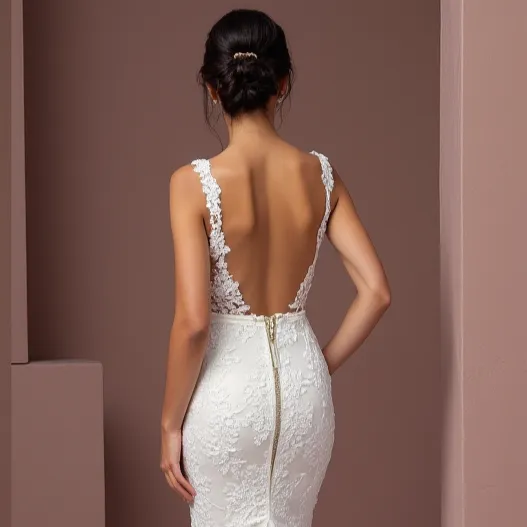 Mermaid Wedding Dress with a Draped Bodice for a Flattering Shape - Image 5