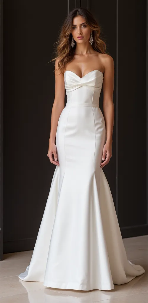 Mermaid Wedding Dress with a Flattering Silhouette for Elegant Brides - Image 2