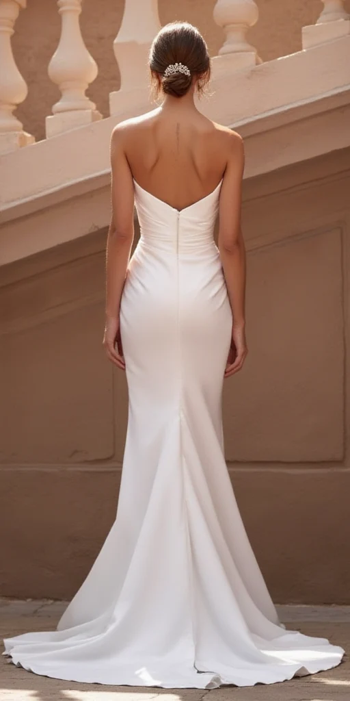 Mermaid Wedding Dress with a High Slit for a Fashion-Forward Look - Image 3