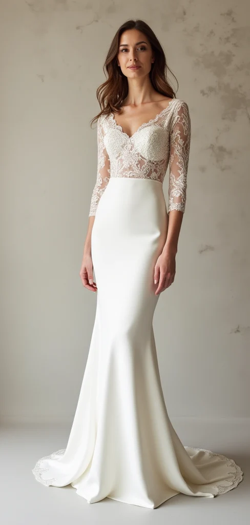 Mermaid Wedding Dress for Destination Weddings, Stylish and Lightweight - Image 2