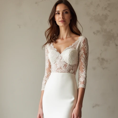 Mermaid Wedding Dress for Destination Weddings, Stylish and Lightweight - Image 4