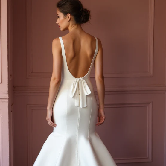 Mermaid Wedding Dress with a Long Train for a Grand and Regal Entrance - Image 5