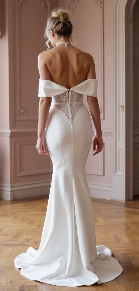 Mermaid Wedding Dress with a Modern Cut for Trendy and Stylish Brides - Image 3