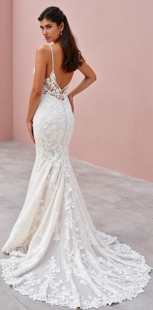 Mermaid Wedding Dress with a Strapless Neckline for a Timeless Look - Image 3