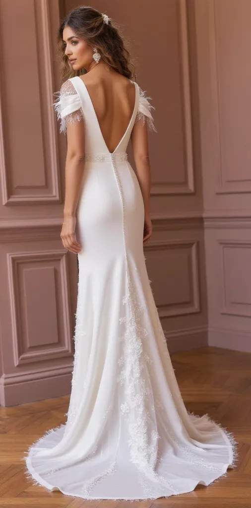 Mermaid Wedding Dress with a Timeless and Classic Design for Brides - Image 3