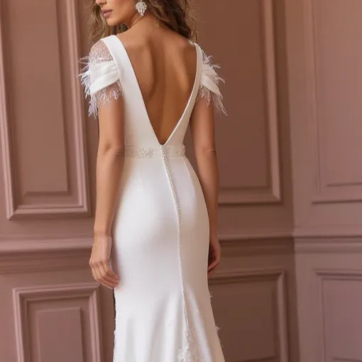 Mermaid Wedding Dress with a Timeless and Classic Design for Brides - Image 5