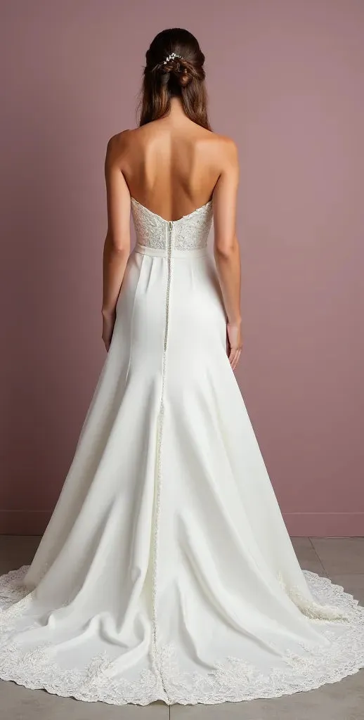 Mermaid Wedding Dress with Ruffle Details for a Dramatic Effect - Image 3
