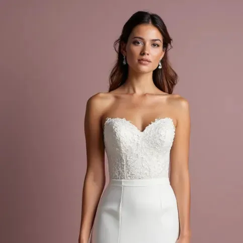 Mermaid Wedding Dress with Ruffle Details for a Dramatic Effect - Image 4