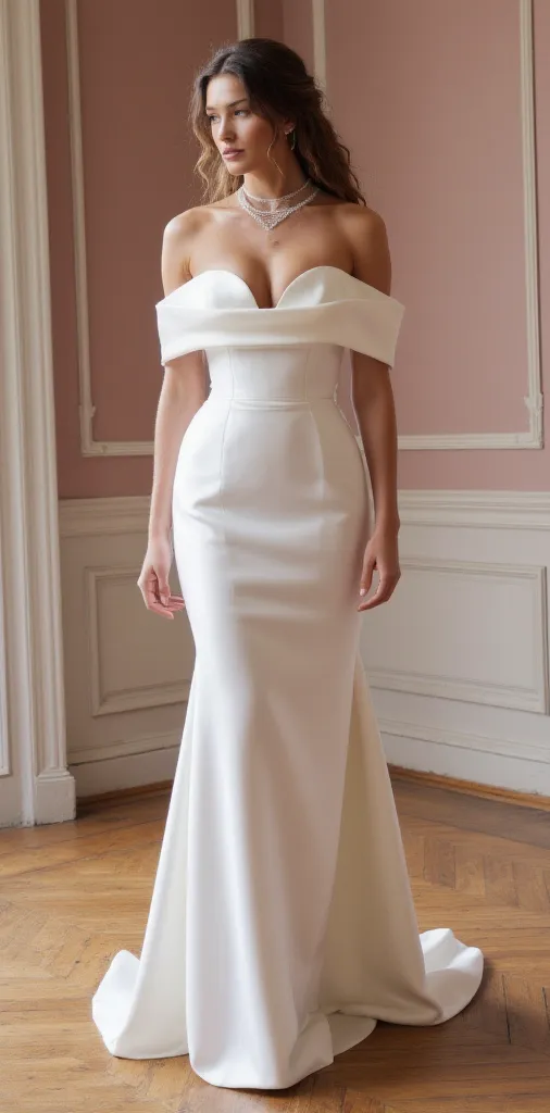 Mermaid Wedding Gown with Elegant Details for a Luxury Bridal Look - Image 2