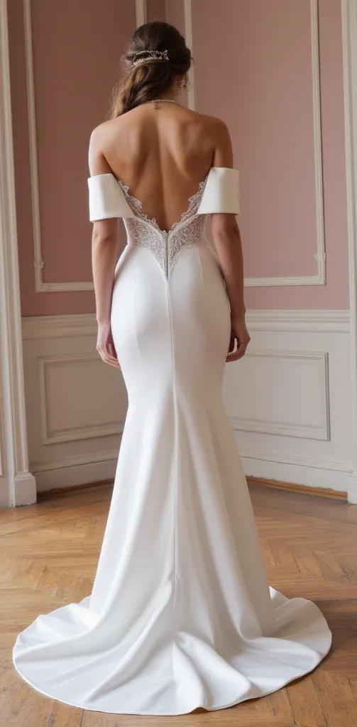Mermaid Wedding Gown with Elegant Details for a Luxury Bridal Look - Image 3