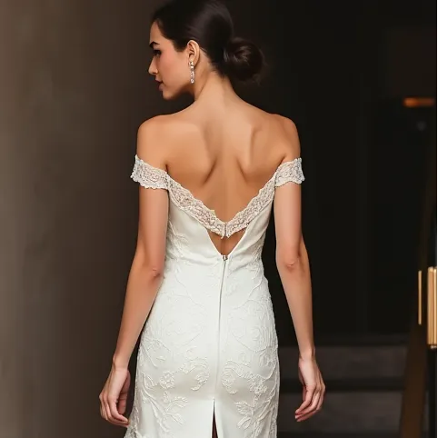 Mini Short Wedding Dress with a Flattering Fit for Trendy Brides - Image 5