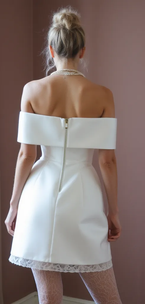 Mini Short Wedding Dress with a Stylish and Elegant Design - Image 2