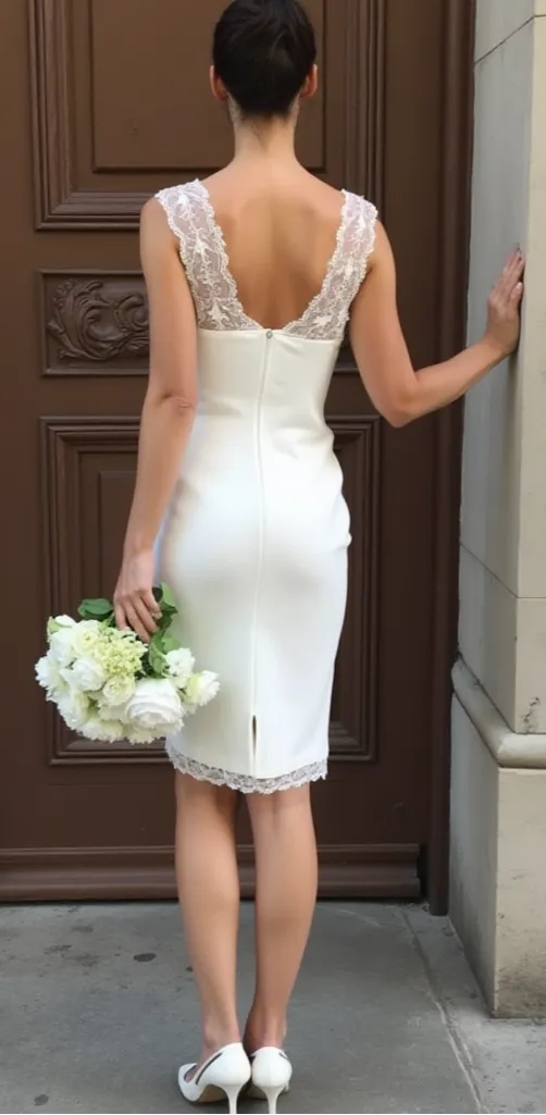 Mini Wedding Dress for a Sophisticated Yet Playful Bridal Look - Image 3