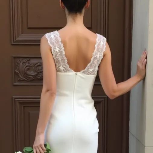 Mini Wedding Dress for a Sophisticated Yet Playful Bridal Look - Image 5