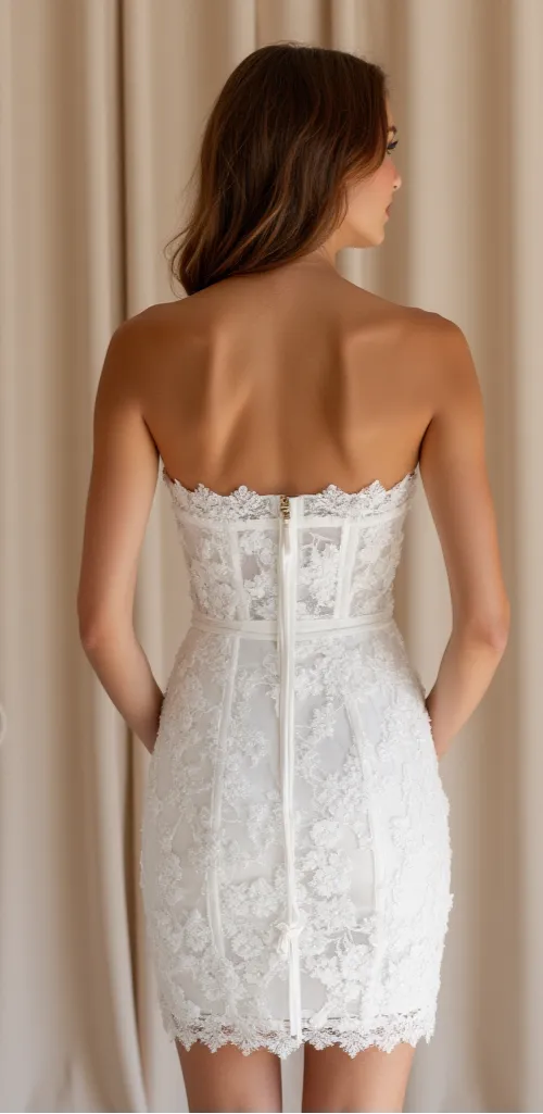 Mini Wedding Dress for Casual, Chic, and Non-Traditional Brides - Image 3