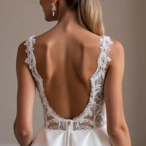 Mini Wedding Dress for Garden Weddings, Stylish and Chic - Image 5