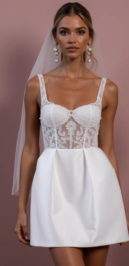Mini Wedding Dress for Petite Brides Who Want a Timeless Look - Image 2