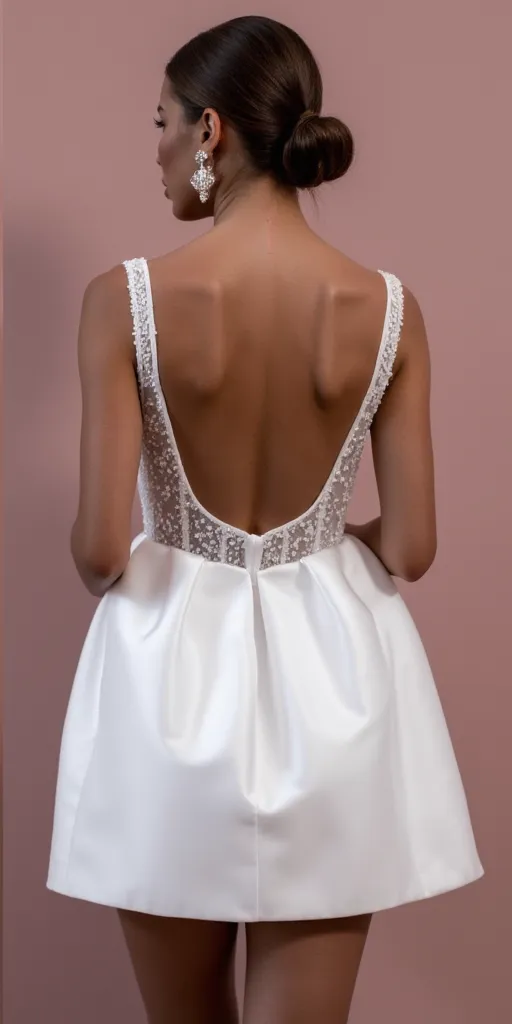 Mini Wedding Dress for Elopements, Civil Weddings, and More - Image 3