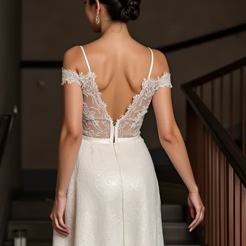 Mini Wedding Dress with Unique Features for a Standout Look - Image 5