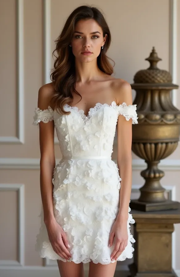 Mini Wedding Gown for City Weddings, Elegant and Contemporary - Image 2