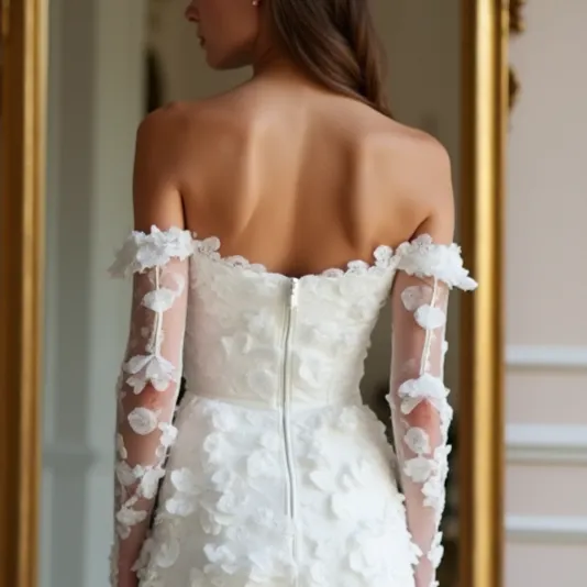 Mini Wedding Gown for City Weddings, Elegant and Contemporary - Image 5