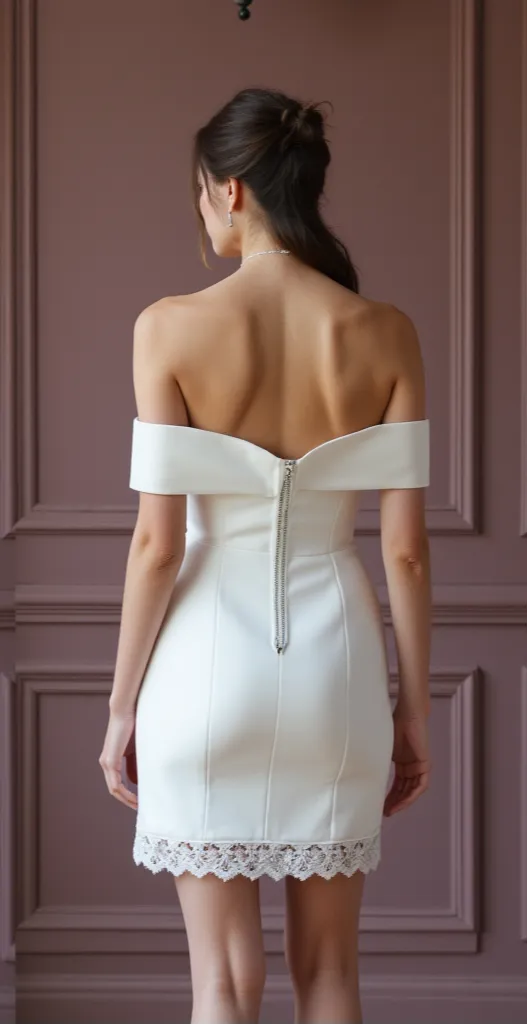 Mini Wedding Gown for Civil Weddings and City Hall Ceremonies - Image 3