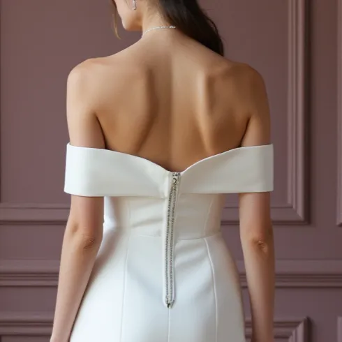 Mini Wedding Gown for Civil Weddings and City Hall Ceremonies - Image 5