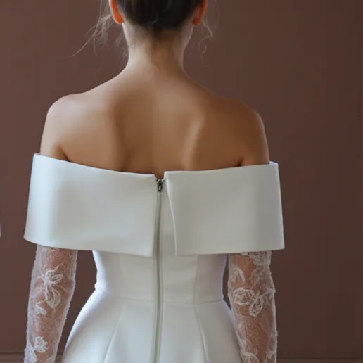 Mini Wedding Gown with a Sleek Fit for Trendy and Modern Brides - Image 5