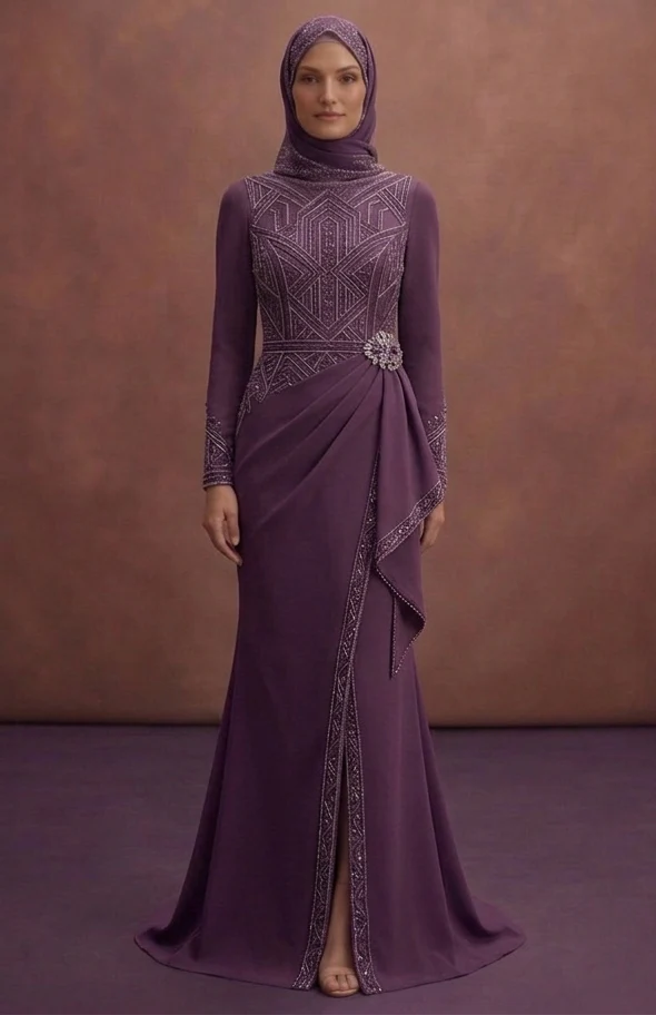 Minimalist Muslim Prom Dresses – Clean & Chic Designs - Image 2