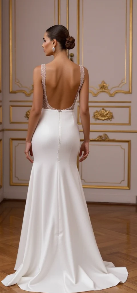 Modern A-Line Wedding Dress for Brides Who Love a Simple Style - Image 3