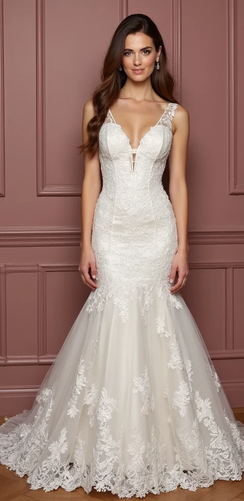 Modern Mermaid Wedding Dress for a Chic and Trendy Bridal Look - Image 2