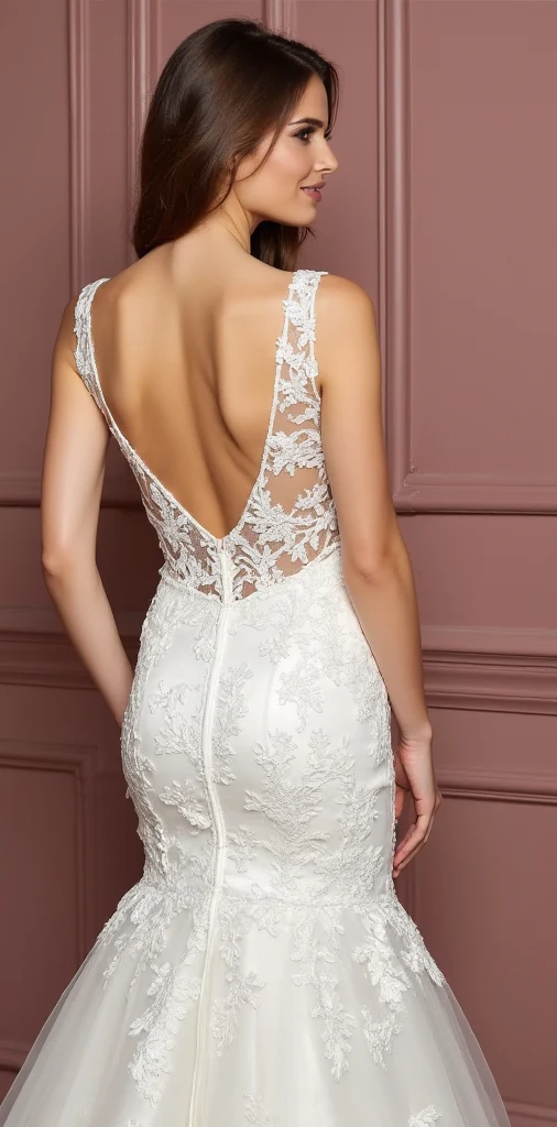 Modern Mermaid Wedding Dress for a Chic and Trendy Bridal Look - Image 3